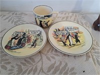 Rare Pip Squeak and Wilfred cup/saucer/plate