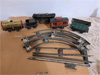Vintage tin train set
