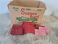 Sussex Cheese & Butter box , cream slips