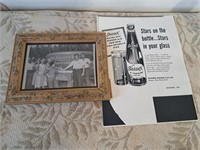 Sussex Ginger Ale, photo and ad copy