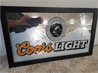 Coors Light mirror  sign 15.5 x 26.5"