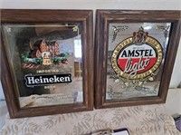 Amstel & Heinekin mirror signs