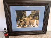 Nice framed Abby Road print 21 x 25"