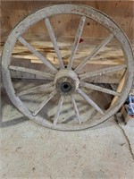 Vintage wagon wheel 42"D