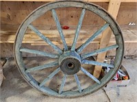 Vintage wagon wheel 44"D