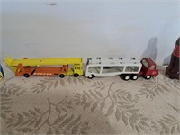 Vintage Tonka and Lesney metal car haulers