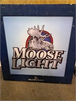 Moose Light sign 24"sq