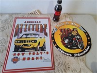 Ride to Live, American muscle car signs