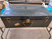 Vintage metal suitcase 30 x 17 x 10"