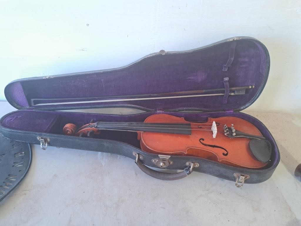 Violin with case and bow