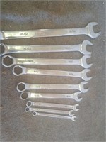 Wrench set  1/4 to 15/16"  no  7/16, 1/2"