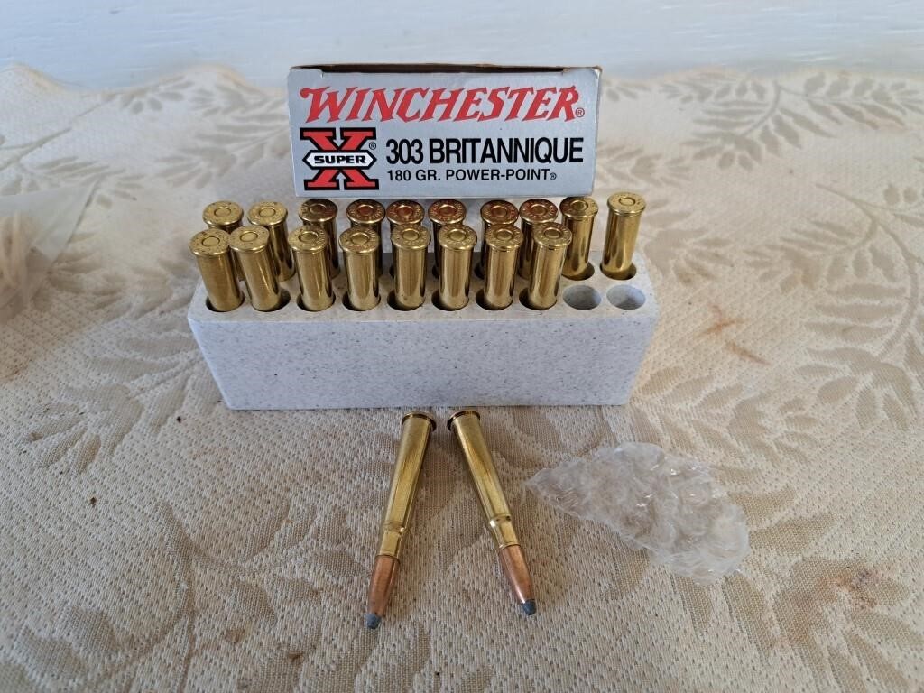 303 British 180 gr  20 cartridges