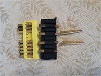 303 British cartridges  and belt holder 14