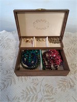 Jewelery box with costume jewelery