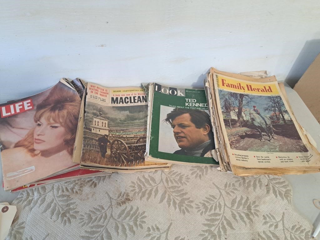 Collection of magazines