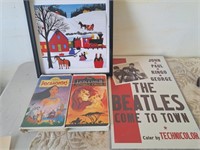 Beatles poster, VHS and art work