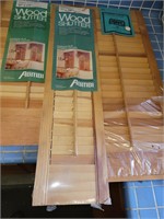 3 NEW assorted wooden shutters