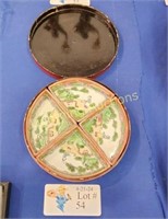 VINTAGE ASIAN FOUR PIECE SERVING TRAY