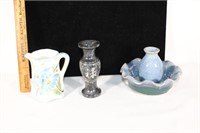 Vintage pitcher,marble vase, clay vase