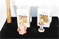Tqo M.J. Hummel Goebel figurines with boxes