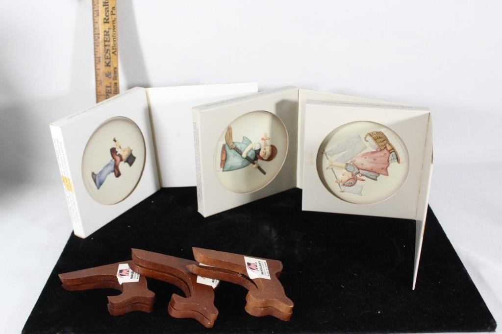 Three M.J. Hummel Goebel collectors plates