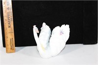 Lladro swan with flowers figurine