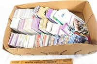 Large lot of baseball/football cards