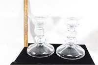 Beautiful Heavy crystal candle holders