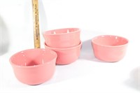 Four Fiesta Flamingo Fiesta bowls