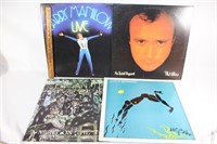 Four VTG records Phil Collins,Barry Manilow,