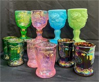 Modern Carnival/Opalescent Goblets & Cups