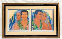 Kristin Zambucka '81 Double Framed Original Art,