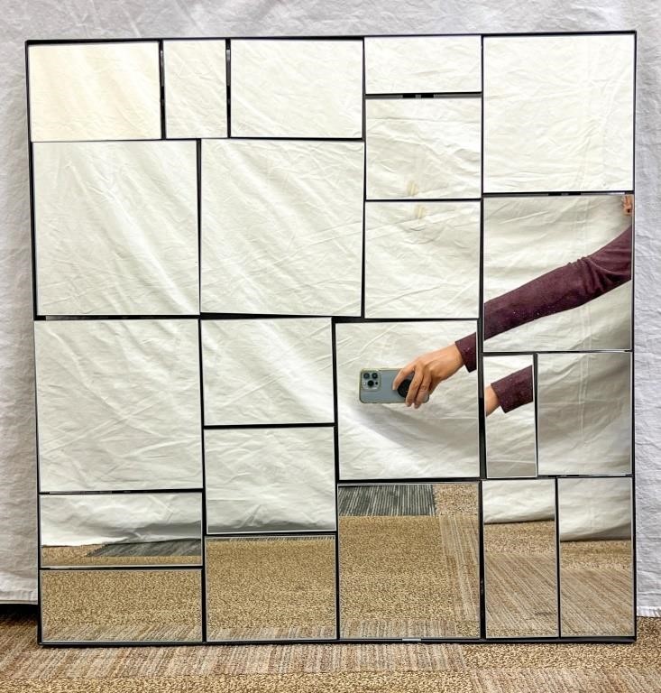 Modern Multi-Faceted Wall Mirror 24"x24"
