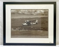 Framed B&W Photo Print Inter-island Airways