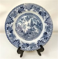 8" plate, tagged: "Rare Shanchai c. 1870"