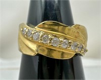 14k Diamond Ring, 5.86g, Size 6.5