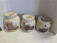 Yesteryears pottery cannister set