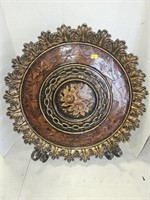 Decorative home decor plate 19 1/2"