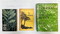 3 Books on Hawaiian Plants, The Indigenous Trees,