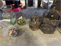 Decorative bird cages and misc