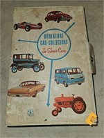 Vintage miniature car collectors show case w/
