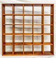 Koa Wood Display Shelf, small curio 20"