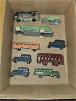 Vintage metal toys cars