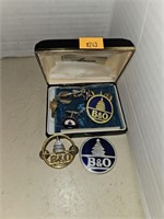 B&O railroad pins