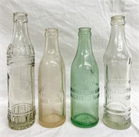 4 Vintage Soda Bottles, Iwamoto Soda Works