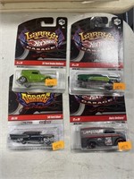 4 hot wheels Larry’s garage cars