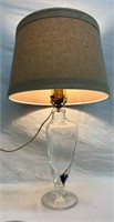 20" Tall Simon Pierce Glass Vase Lamp