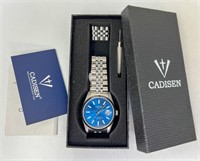 Cadisen Watch Blue/Silver, Working Condition