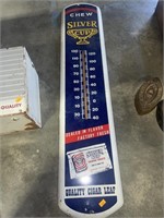 Vintage silver cup thermometer (missing glass