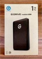 New In Box G Drive Mobile USB 1 TB